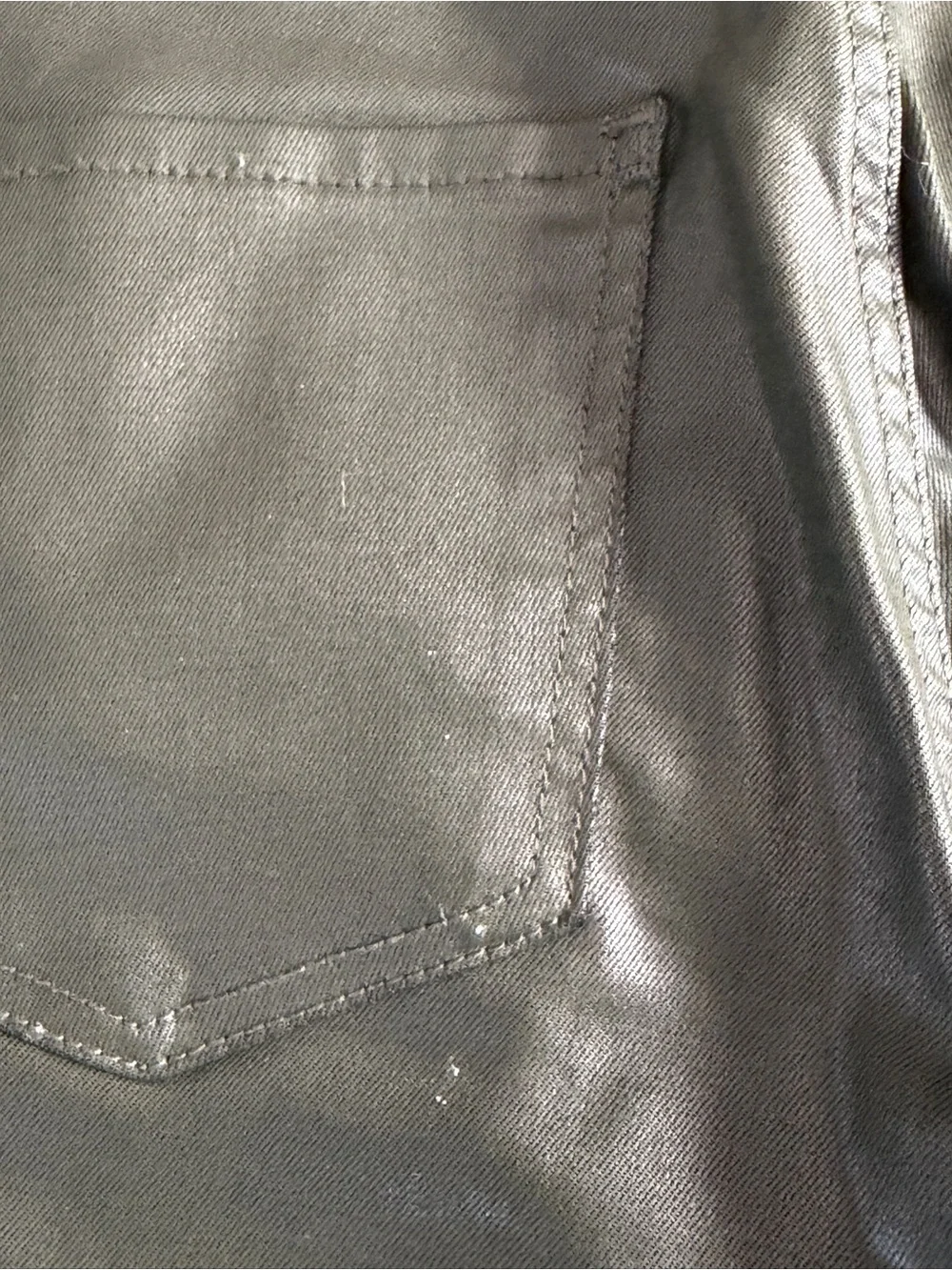 KUT From The Kloth Olive Green Faux Leather Coated Skinny Pants Size 6 - Picture 11 of 11